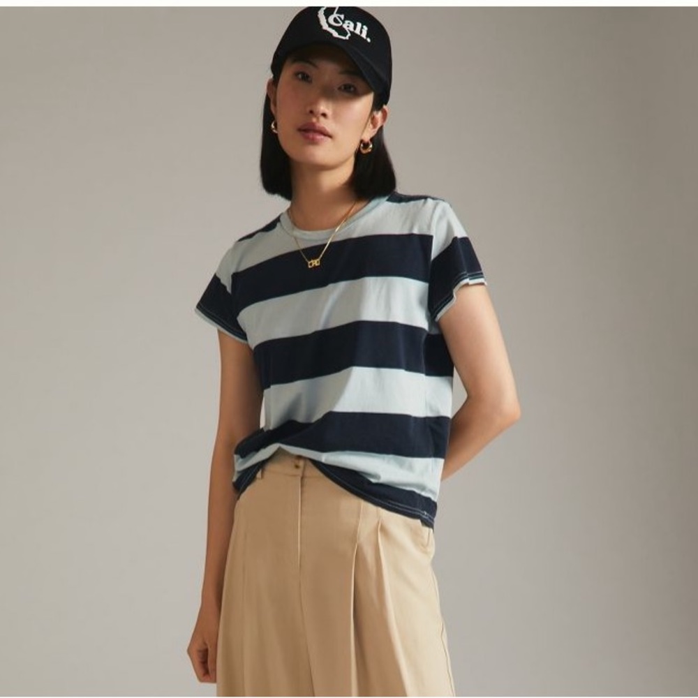 Clare V. Rugby Stripe Tee XXL NWT